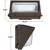 4550 Lumens - 35 Watt - 4000 Kelvin - LED Wall Pack Fixture Thumbnail