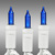 21 ft. - White Wire - Christmas Mini Light String - (100) Blue Bulbs - 2.5 in. Bulb Spacing Thumbnail