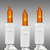 21 ft. - White Wire - Christmas Mini Light String - (100) Amber-Orange Bulbs - 2.5 in. Bulb Spacing Thumbnail