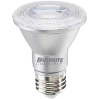 500 Lumens - 7 Watt - 3000 Kelvin - LED PAR20 Lamp - 50 Watt Equal - 25 Deg. Narrow Flood - Halogen - 120 Volt - Bulbrite 772755