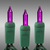 8 ft. - Green Wire - Christmas Mini Light String - (20) Purple Bulbs - 3 in. Bulb Spacing Thumbnail