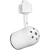 Track Light Fixture - Round Back Cylinder - White - Black Baffle  Thumbnail