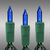 25 ft. - Green Wire - Christmas Mini Light String - (50) Blue Mini Bulbs - 6 in. Bulb Spacing Thumbnail