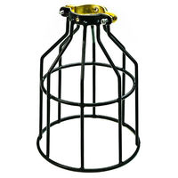 Light Bulb Cage - Open Style - Black - Clamp Mount