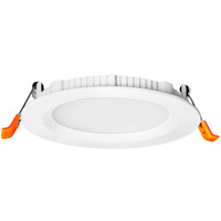 650 Lumens - 9 Watt - 3000 Kelvin - 4 in. New Construction LED Downlight Fixture - Hardwire - 65 Watt Incandescent Equal - Round - White Trim - 120 Volt - Bulbrite 773211