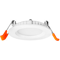 Natural Light - 400 Lumens - 7 Watt - 4000 Kelvin - 3 in. New Construction LED Downlight Fixture - Hardwire - 50 Watt Incandescent Equal -  Round - White Trim - Dimmable - 90 CRI - 120 Volt - Bulbrite 773232