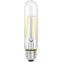 250 Lumens - 3 Watt - 3000 Kelvin - LED T10 Tubular Bulb - 25 Watt Equal - Halogen Match - 120 Volt - TCP FT1005D2530E26SCL95