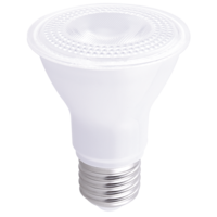 Natural Light - 500 Lumens - 5 Watt - 3000 Kelvin - LED PAR20 Lamp - 50 Watt Equal - 40 Deg. Flood - Dimmable - 90 CRI - 120 Volt - PLT Solutions - PLTS-12025