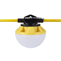 6000 Lumens - 50 Watt - 5000 Kelvin - 50ft. LED Work Light Stringer - 5 Integrated Lights - Molded Plugs - 120 Volt - PLT Solutions - PLTS-12182