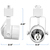 Track Light Fixture - Cylinder - White - MR16 GU10 Base  Thumbnail