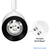 Track Light Fixture - Round Back Cylinder - White - Black Baffle  Thumbnail