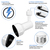 Track Light Fixture - Step-Down Cylinder - White - Black Baffle Thumbnail