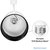 Track Light Fixture - Round Back Cylinder - White - Black Baffle  Thumbnail