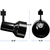 Track Light Fixture - Step-Down Cylinder - Black - Black Baffle Thumbnail