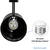 Track light Fixture - Round Back Cylinder - Black - Black Baffle Thumbnail