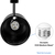 Track Light Fixture - Round Back Cylinder - Black - Black Baffle Thumbnail