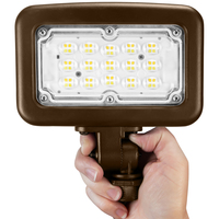 3 Colors - Selectable LED Flood Light Fixture - Kelvin 3000-4000-5000 - Lumens 3819 - 30 Watt - Replaces a 100 Watt Metal Halide - Knuckle Mount - 120-277 Volt - Halco 10341