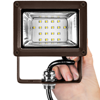 1400 Lumens - LED Flood Light Fixture - 4000 Kelvin - 15 Watt - Replaces a 50 Watt Metal Halide - 120-277 Volt - Yoke Mount - Maxlite 100566