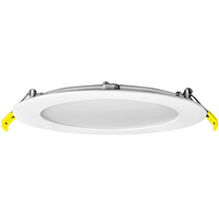 5 Colors - 12 Watt - Natural Light - 6 in. Selectable Ultra Thin New Construction LED Downlight Fixture - Hardwire - Kelvin 2700-3000-3500-4000-5000 - 900 Lumens - 100 Watt  Equal - Round - White Trim - Dimmable - 90 CRI - 120 Volt - Halco 89094