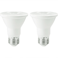 500 Lumens - 7 Watt - 4000 Kelvin - LED PAR20 Lamp - 50 Watt Equal - 40 Deg. Flood - Dimmable - 120 Volt - 2 Pack - Euri Lighting EP20-7W6040e-2