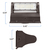 3620 Lumen Max - 25 Watt Max - Wattage and Color Selectable Rotatable LED Wall Pack Fixture  Thumbnail