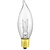 10 Watt - Clear - Bent Tip - Incandescent Chandelier Bulb Thumbnail