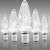 Pure White - LED C9 - Christmas Light Replacement Bulbs - Faceted Finish Thumbnail