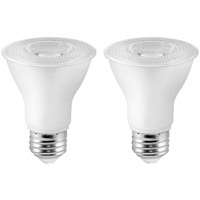 Natural Light - 500 Lumens - 5 Watt - 2700 Kelvin - LED PAR20 Lamp - 50 Watt Equal - 40 Deg. Flood - Dimmable - 90 CRI - 120 Volt - 2 pack - Euri Lighting EP20-5.5W5020cec-2