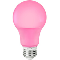 LED A19 Party Bulb - 9 Watt - Pink - 60 Watt Equal - Medium Base - 120 Volt - PLTS-12215