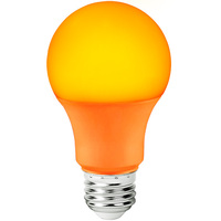 LED A19 Party Bulb - 9 Watt - Orange - 60 Watt Equal - 120 Volt - PLTS-12216