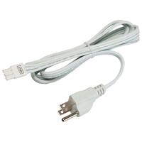 5 ft. Power Cord - For Use With Nuvo LED Under Cabinet Light Fixtures - White - 120 Volt - Nuvo 63-510
