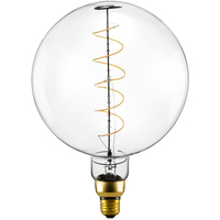 Natural Light - 4 Watt - 2200 Kelvin - LED Oversized Vintage Light Bulb - 11 in. x 8 in. - 200 Lumens - Clear - Medium Base -  95 CRI - 120 Volt - Bulbrite 776302