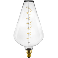 Natural Light - 4 Watt - 2200 Kelvin - LED Oversized Vintage Light Bulb - 15 in. x 8 in. - 200 Lumens - Medium Base - Clear - 95 CRI - 120 Volt - Bulbrite 776305