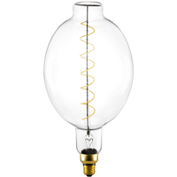 Natural Light - 4 Watt - 2200 Kelvin - LED Oversized Vintage Light Bulb - 15 in. x 7 in. - 200 Lumens - Medium Base - Clear - 95 CRI - 120 Volt - Bulbrite 776314