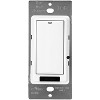 Low Voltage Switch With Wireless Control - Push Button On-Off Switch - White - 24 Volt - WattStopper LMSW-101-W
