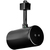 Track Light Fixture - Flat Back Cylinder - Black - Black Baffle Thumbnail