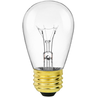 11 Watt - Clear - Incandescent S14 Bulb - Medium Brass Base - 130 Volt - PLTS-12107