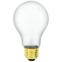75 Watt - A19 - Frost - Incandescent - Light Bulb - Medium Brass Base - 130 Volt - PLT Solutions - PLTS-12118