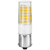 LED Replacement Bulb - 3 Watt - 400 Lumens - Single Contact BA15s Base - 20W Halogen Equal - 3000 Kelvin - 10-30 Volt DC Only - PLT-10806