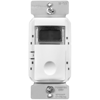 Digital In-Wall Timer Switch - Single Pole or 3-Way - White - 5-minute to 12-hour Countdown - 120/277 Volt - Wattstopper TS-400-W