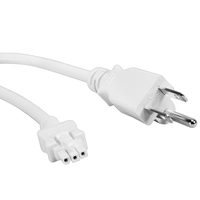 48 Inch Power Cord - 120 Volts - Matte White - Halo HU105P