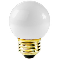 40 Watt - 2.1 in. Dia. - G16.5 Globe Incandescent Light Bulb - Frosted - Medium Brass Base - 120 Volt - PLT Solutions 12210