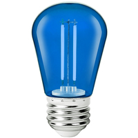 Blue - 2 Watt - Dimmable LED - S14 Bulb - 11 Watt Equal - 120 Volt - PLT Solutions - PLTS-12323