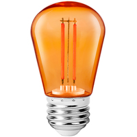 Orange - 2 Watt - Dimmable LED - S14 Bulb - 11 Watt Equal - 120 Volt - PLTS-12327