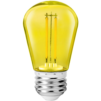 Yellow - 2 Watt - Dimmable LED - S14 Bulb - 11 Watt Equal - 120 Volt - PLTS-12328