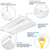 22,950 Lumens - 170 Watt - 4000 Kelvin - Linear LED High Bay Fixture Thumbnail