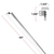 LED Emergency 4 ft. Fixture for T Bar/Grid Ceilings - 1300 Lumens - 5000 Kelvin Thumbnail