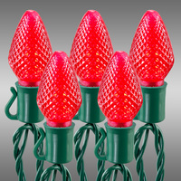 25L LED RED C7 FACETED SET