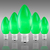 C9 - 7 Watt - Opaque Green  - Incandescent Christmas Light Replacement Bulbs Thumbnail