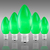 C9 - 7 Watt - Opaque Green  - Incandescent Christmas Light Replacement Bulbs Thumbnail